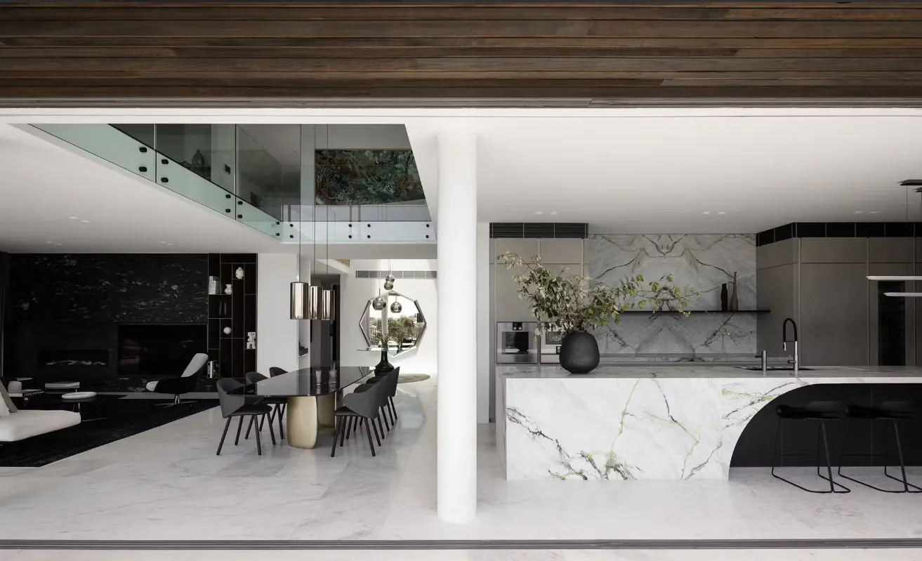 A beautifully expressive Mosman Home with a statement living space