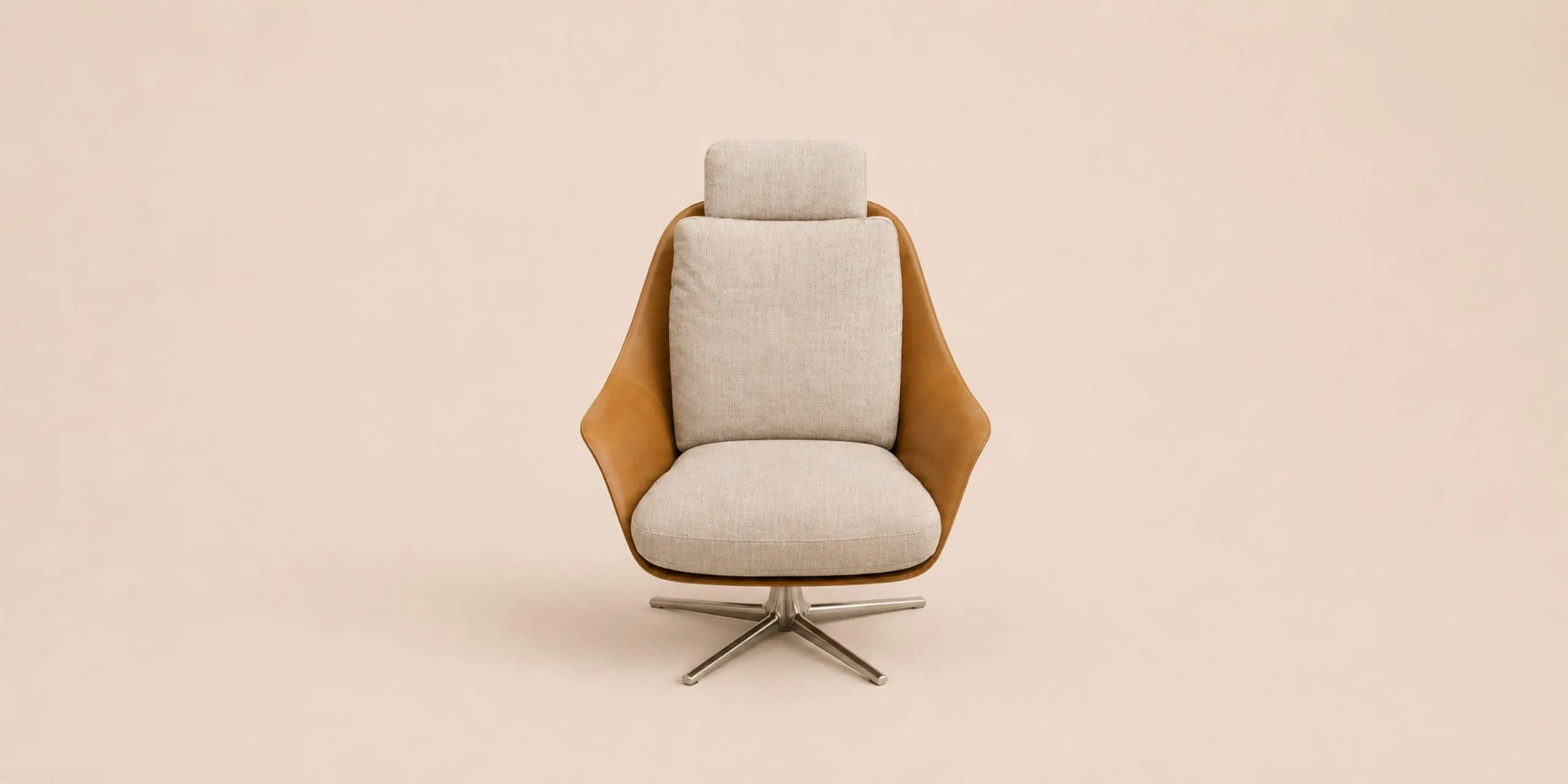 Sveva Swivel Armchair by Flexform - In Stock