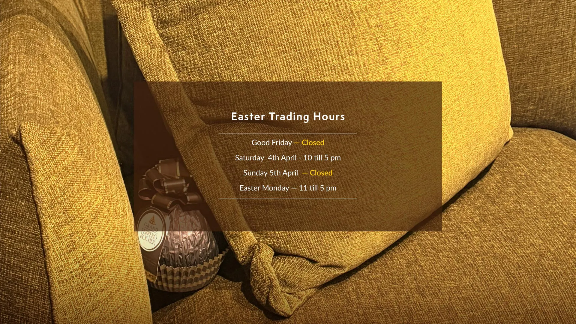 EASTER TRADING HOURS