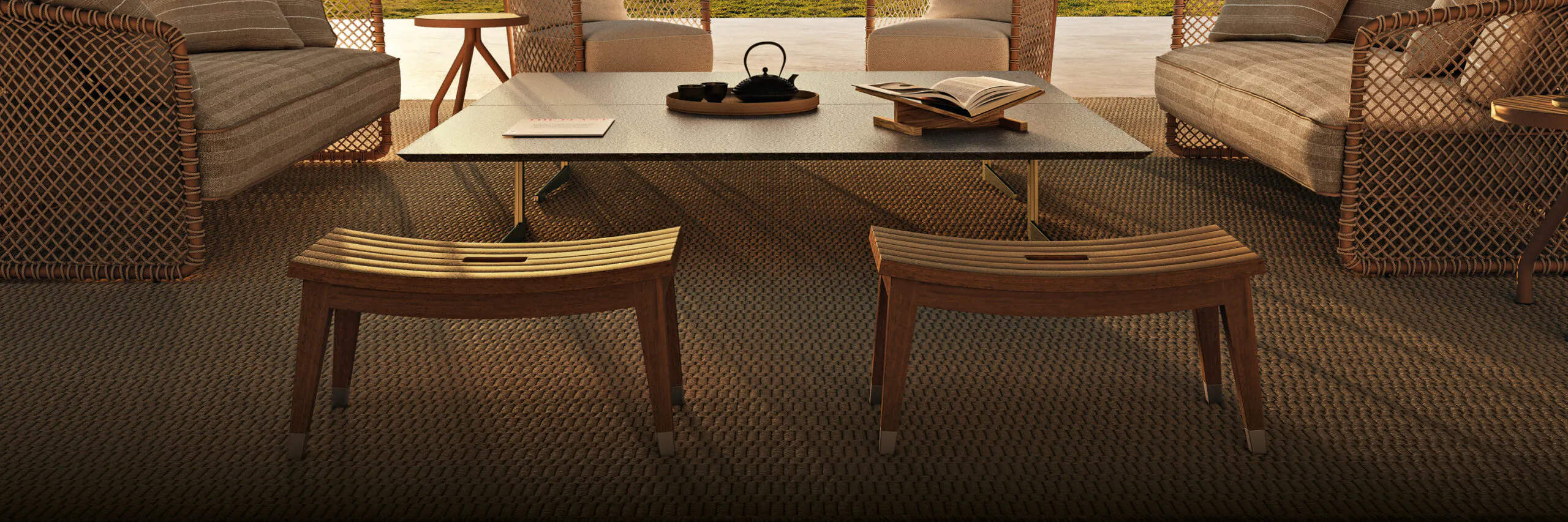 Flexform Outdoor Stools