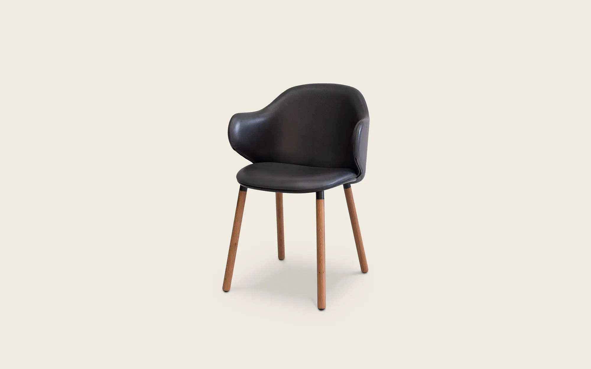 Dua Dining Armchair - Grey Leather - In Stock