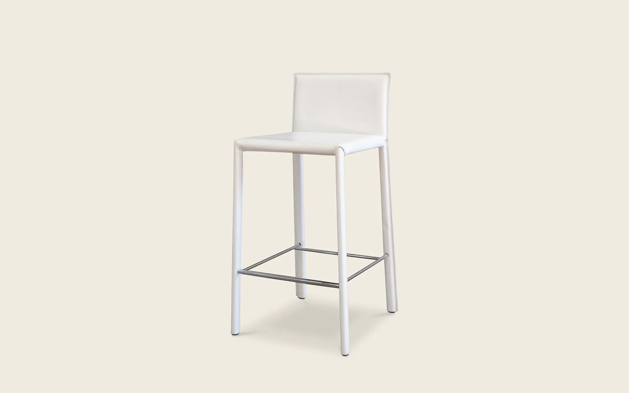 Slim Stool - White - In Stock
